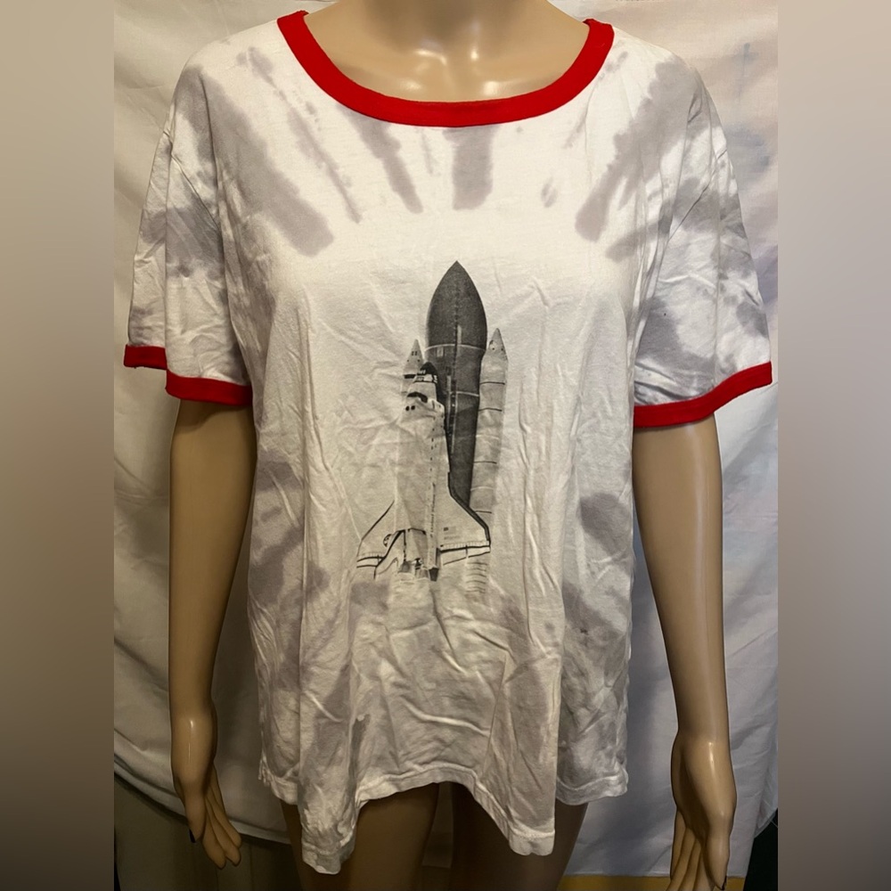 Juniors XL Tie Dye Rocket Graphic T-Shirt